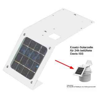 Davis 7345.119 Ersatz Solarzelle zu 24h belüfteter ISS (Aussen-Messeinheit) mit Metallrahmen