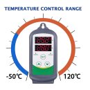 Digitaler Temperaturregler mit Fühler, Heizen/Kühlen Temperaturschalter, 230V Dosen