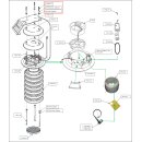 Davis 7350.015 Abstandhalter mit Federring und...