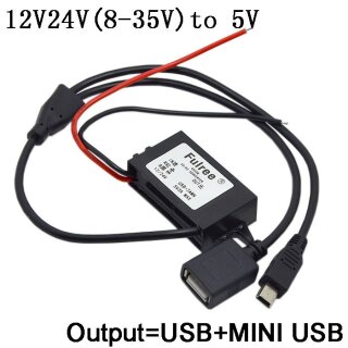USB 12V bis 5V DC DC Spannungsabsenkung Netzteil Wandler Wechselrichter SPXUI 