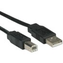 USB 2.0 Flachkabel, Typ A-B, 0,8m